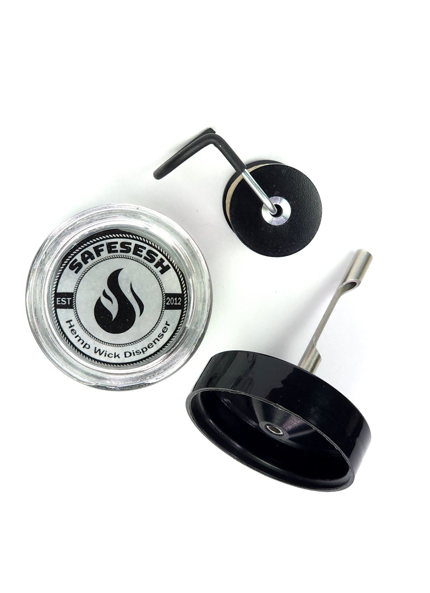 Hemp Wick Holder Glass  SafeSesh Safe Sesh